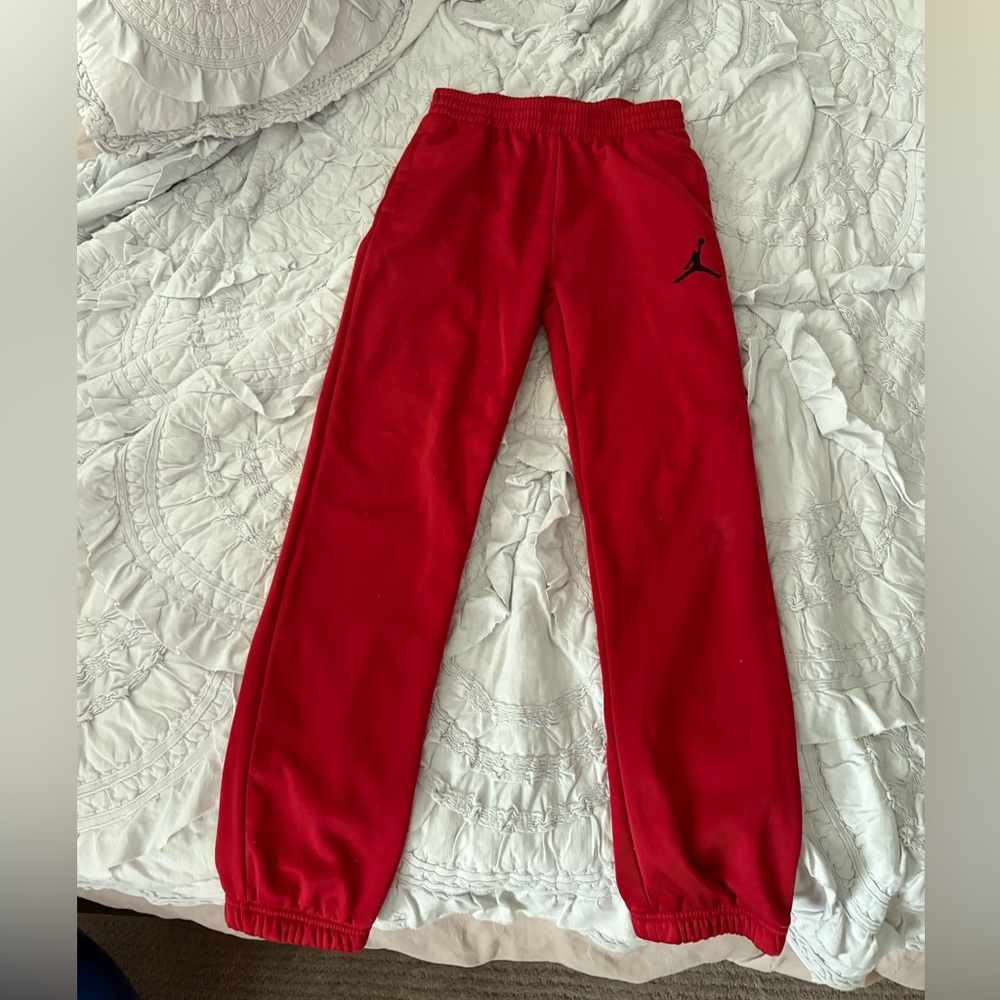 Jordan Bright Red Boys Swearpants